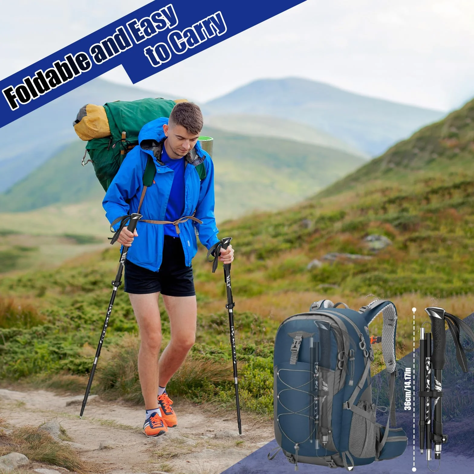 składane kije trekkingowe