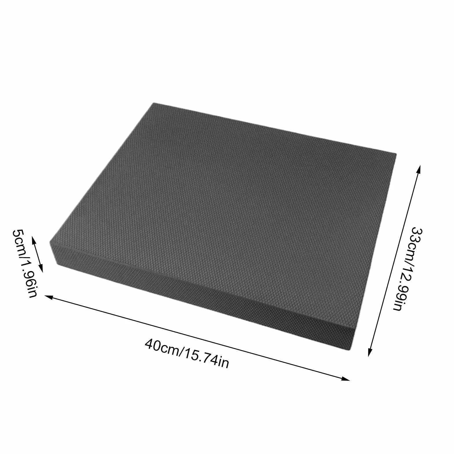 Balance Foam Pad Large Stability Cushioned Mat Non-Slip Exercise Trainer 15.74 inches Soft Knee Support Cushion Workout Accessory for Fitness Yoga Home Gym