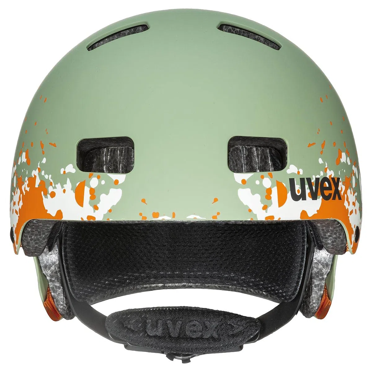 uvex kid 3 cc - wytrzymały kask rowerowy dla dzieci - indywidualna regulacja wielkości - udoskonalona wentylacja - moss green - sand matt - 51-55 cm