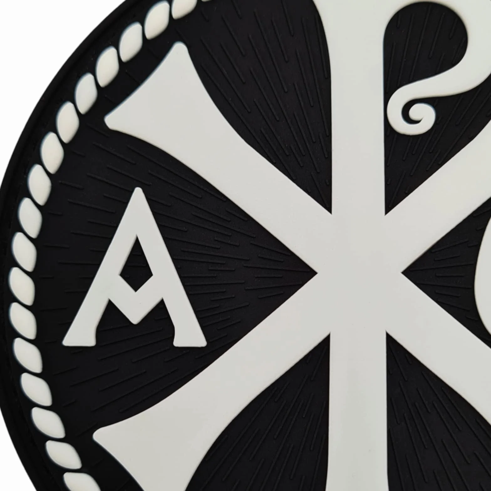 Glow Dark Chi Rho Jesus Christ Symbol Morale naszywka PVC