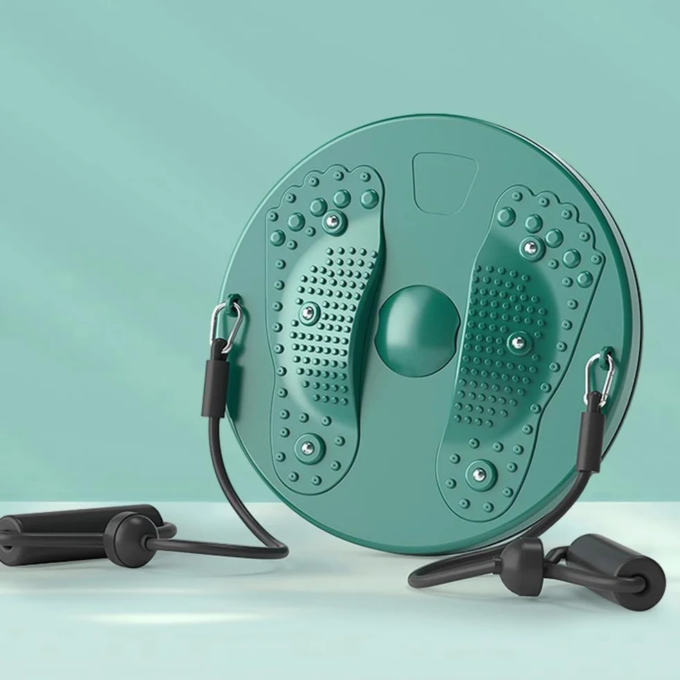 Twist Waist Disc Balance Board z taśmami oporowymi, tarcza do skręcania talii, gramofon fitness