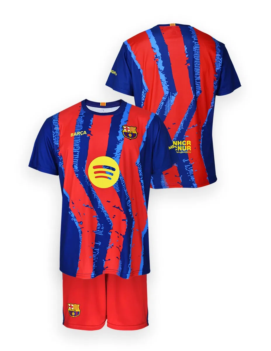 FC Barcelona Czwarty strój dla dzieci sezon 25/26 Lamine Yamal Zestaw czwarty strój FC Barcelona na sezon 2025-2026. Unisex dzieci