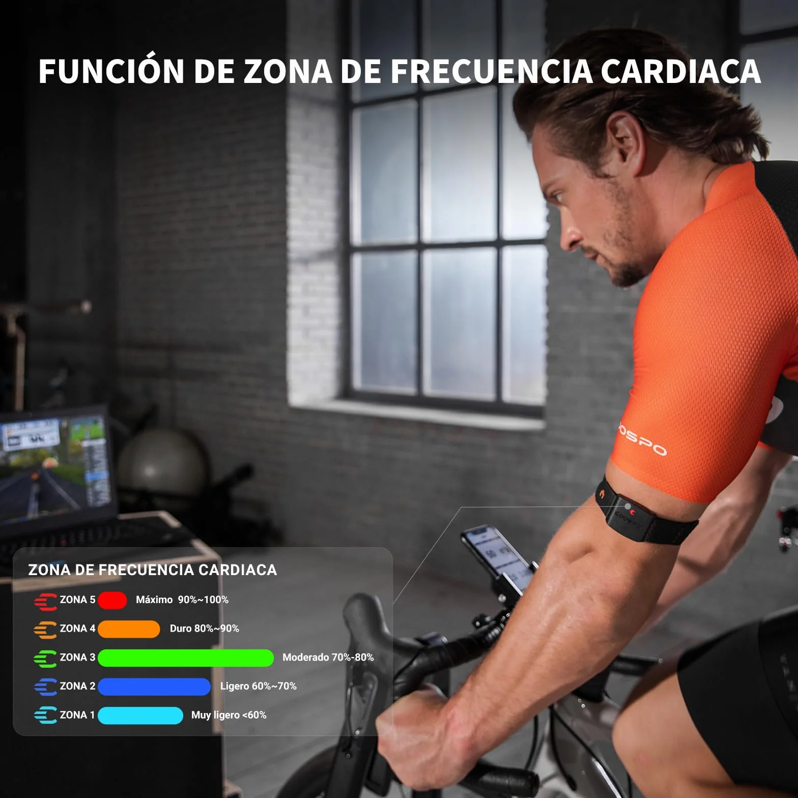 COOSPO HW9 czujnik tętna Bluetooth ANT+ IP67 pulsometr kompatybilny Polar Wahoo Garmin Zwift
