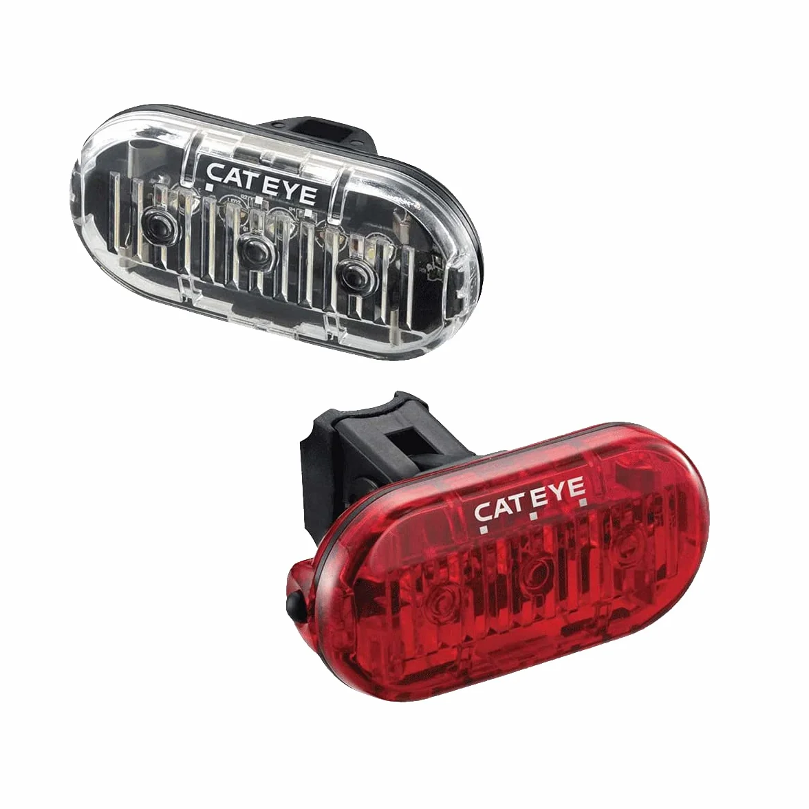 CatEye Black Omni zestaw oświetlenia do roweru szosowego 3