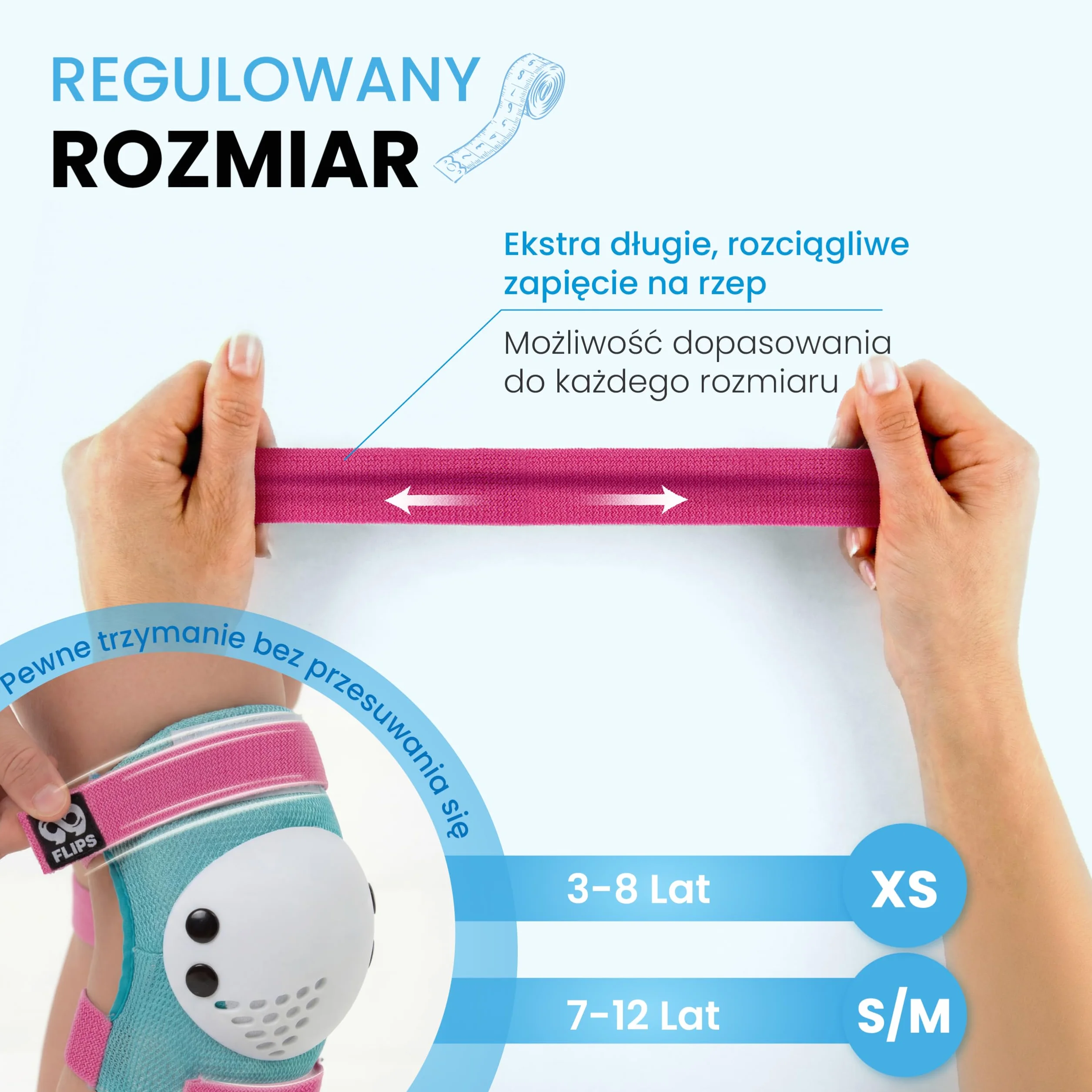 99FLIPS Nakolanniki dla Dzieci 3-12 Lat Zestaw 6-częściowy - Ochraniacze na Deskorolkę i Rolki
