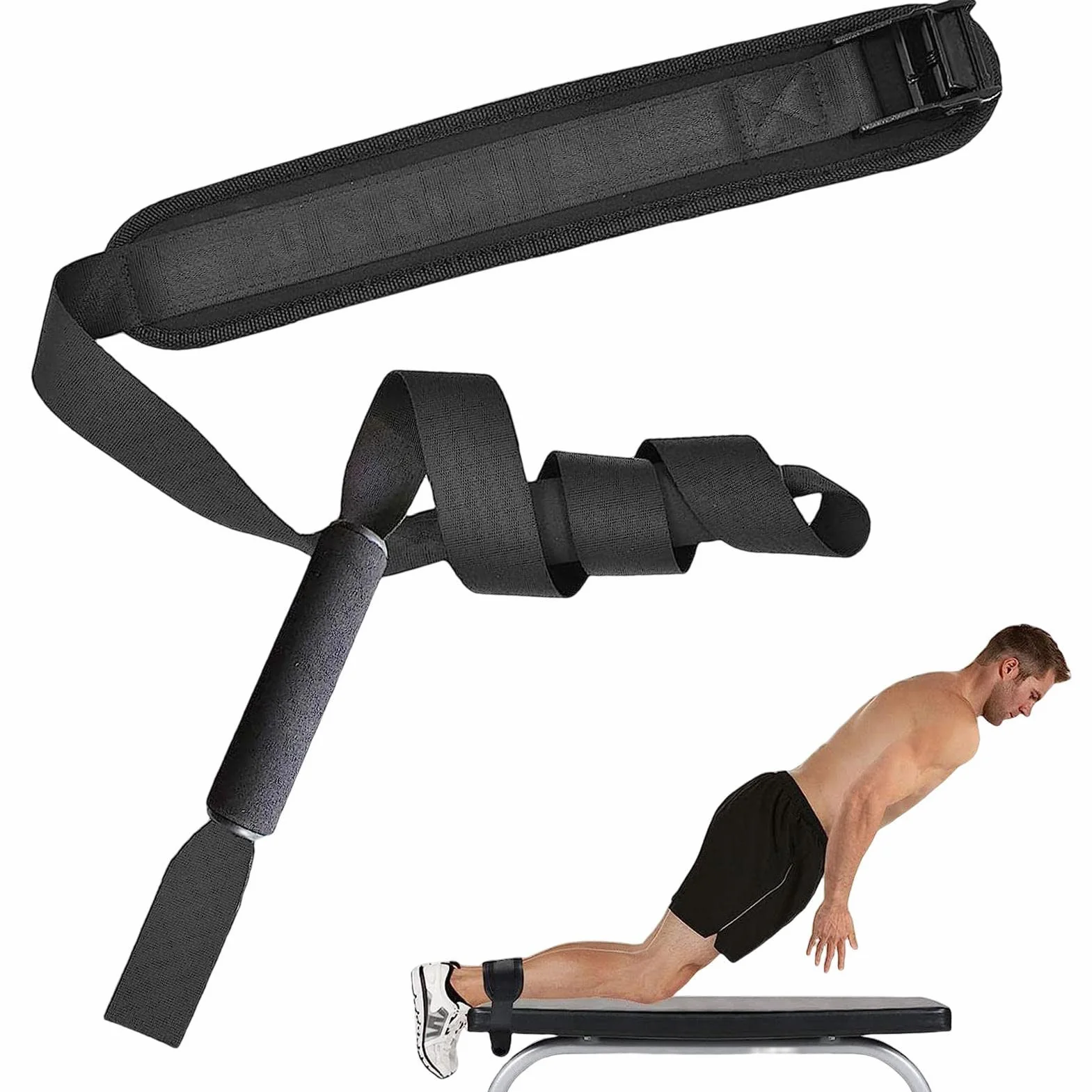 Hamstring Strap, taśma do ćwiczeń fitness, akcesoria sportowe