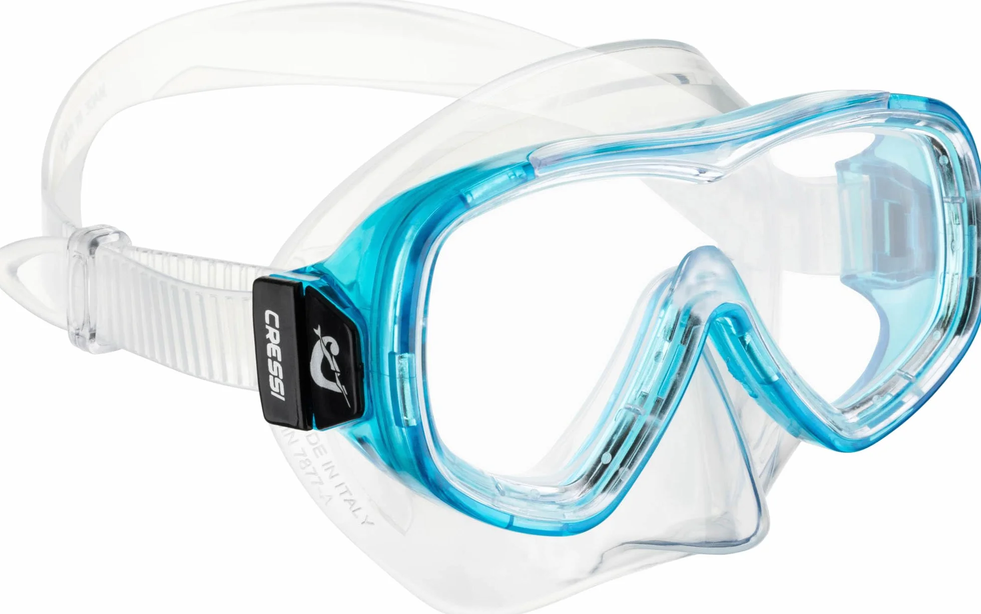 MASCHERA PIUMETTA KID SIL ACQUAMARINA