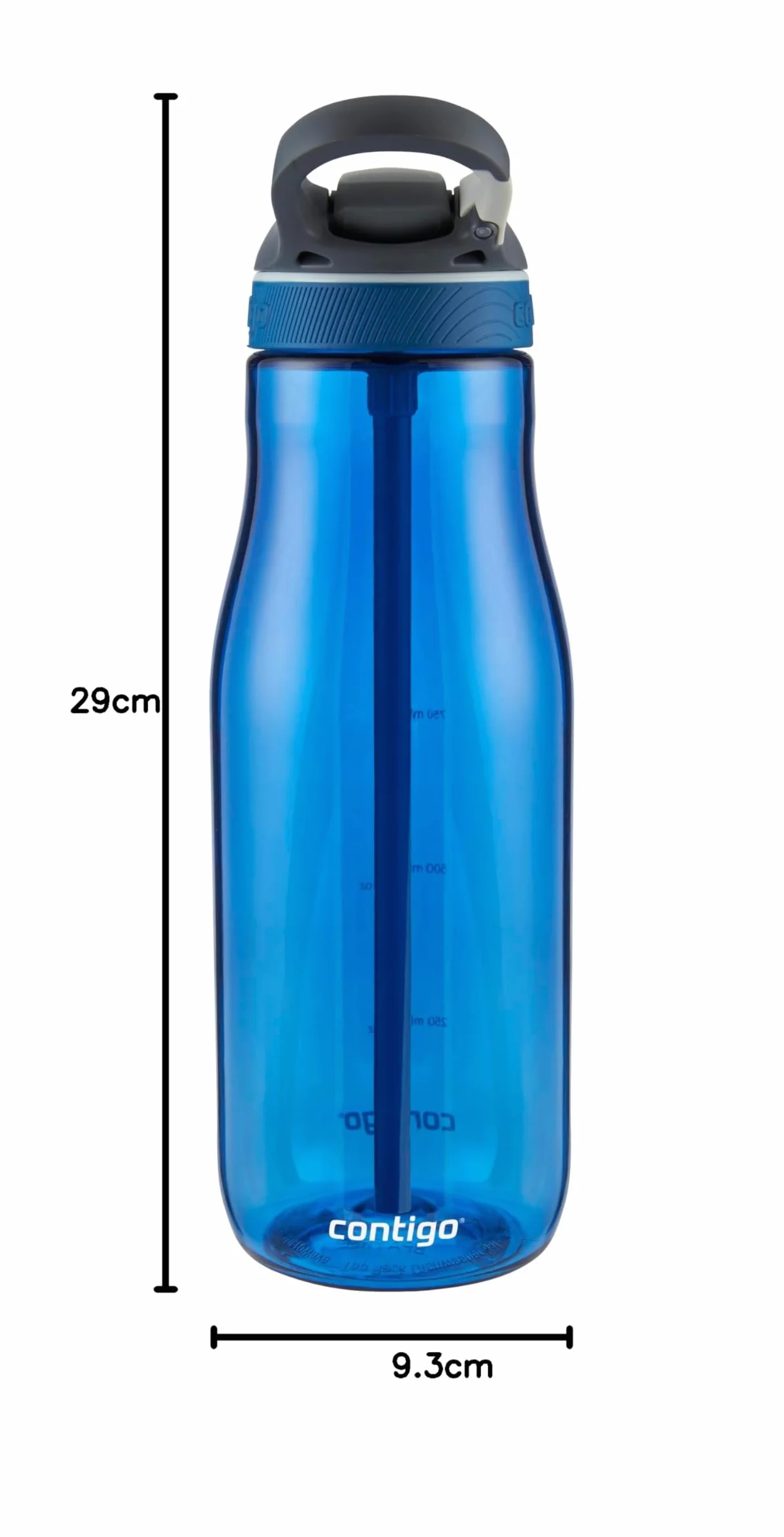Contigo Cortland Autoseal Butelka na wodę, duża, 1200 ml, bez BPA, butelka sportowa, szczelna butelka na napoje, idealna do szkoły, na siłownię, rower, do biegania, wędrówek