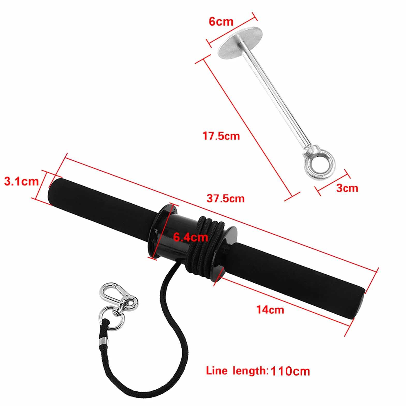 Wrist Roller Ripper trenażer przedramienia do treningu siłowego na nadgarstku