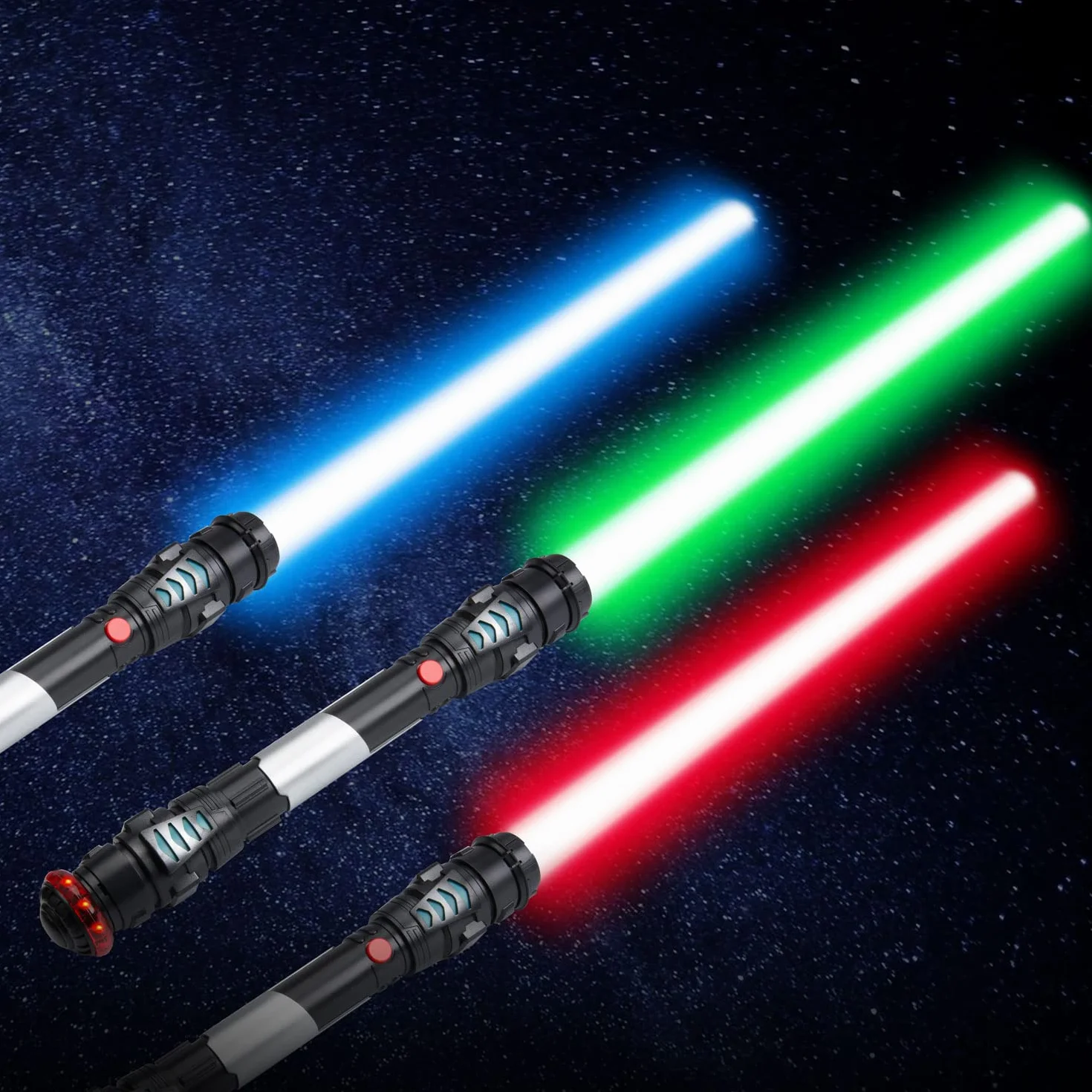 Miecz laserowy świetlny 108 cm dźwiękowy wibracyjny Zielona
