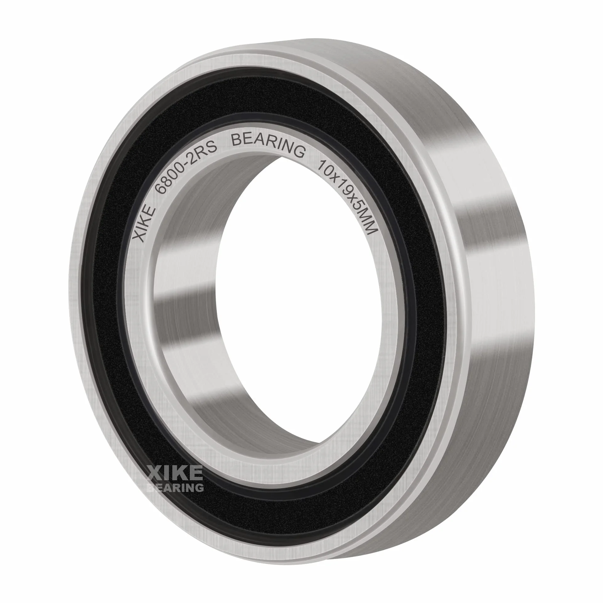 XiKe 6800-2RS Łożyska kulkowe 10x19x5mm Gumowe uszczelnione 6800RS Stal chromowa łożyska kulkowe zwykłe, 10 szt.