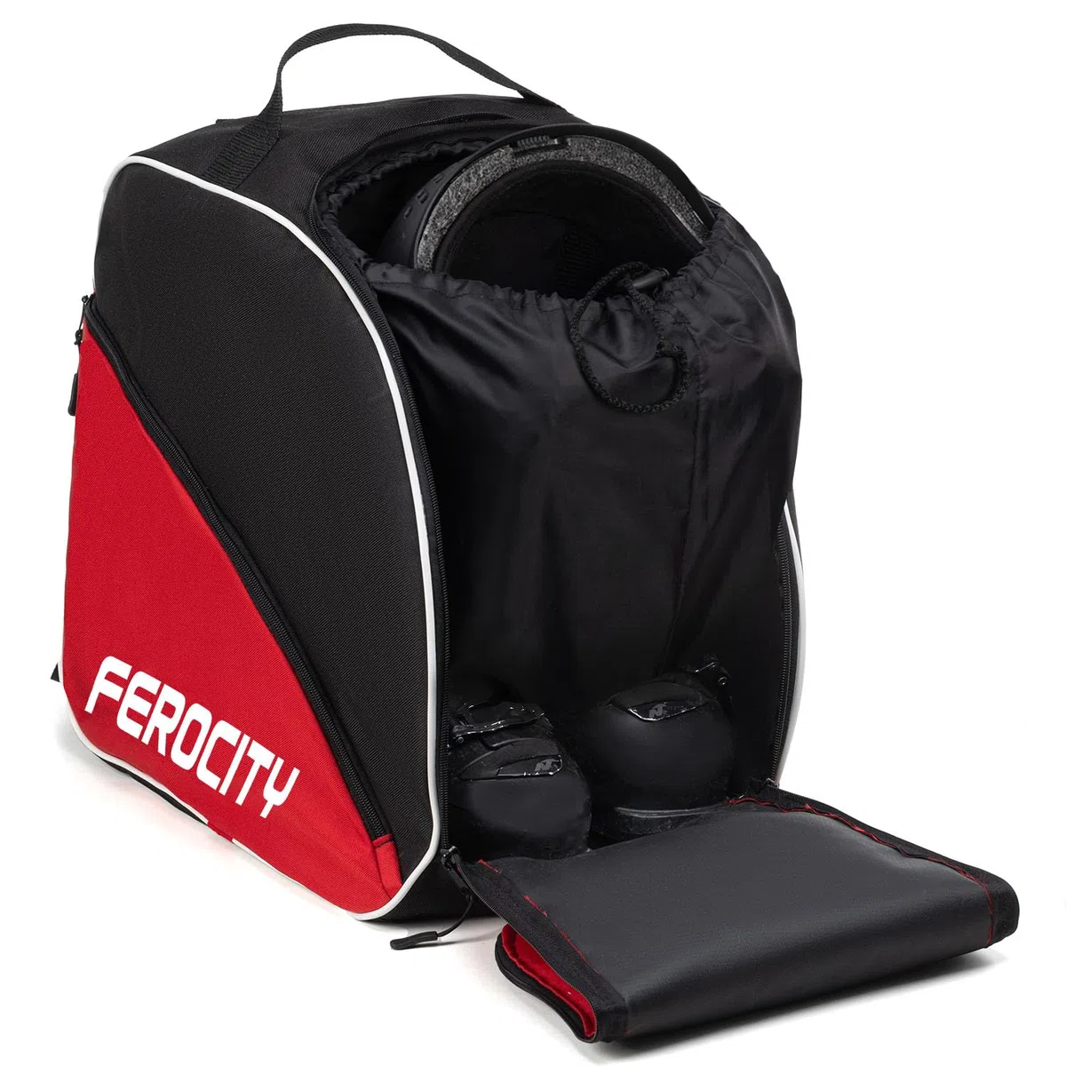 Ferocity Premium torba na buty narciarskie, torba na buty narciarskie ze sznurkiem i kieszenią boczną [054]