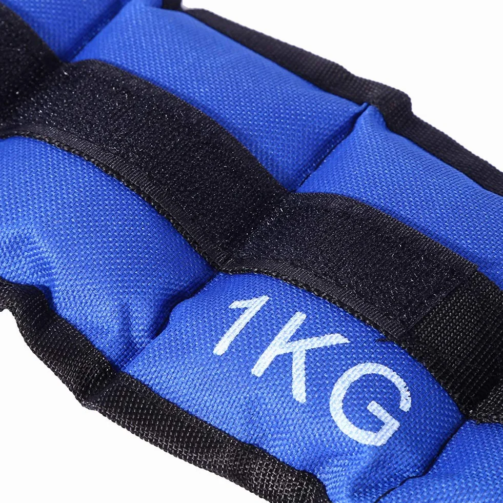 2 szt. obciążników na nadgarstki i kostki, 1 kg, regulowana, obciążniki do kostki/nadgarstka, do fitnessu, ćwiczeń, spacerów, joggingu, siłowni, aerobiku, gimnastyki, niebieskiego