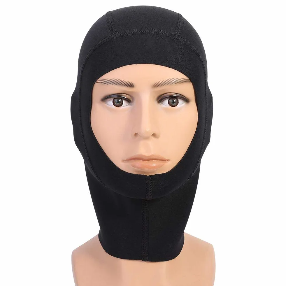 Keenso Unisex Czapka do nurkowania 1 mm / 3 mm Czarny neoprenowy kaptur do nurkowania z kapturem do surfingu różne czapki