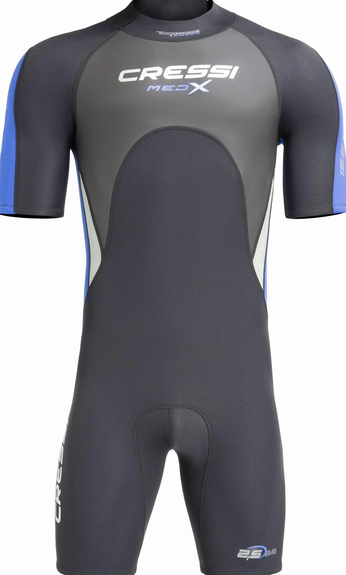 Cressi Med X Men's - Shorty męski kombinezon neoprenowy Premium Neopren 2,5 mm