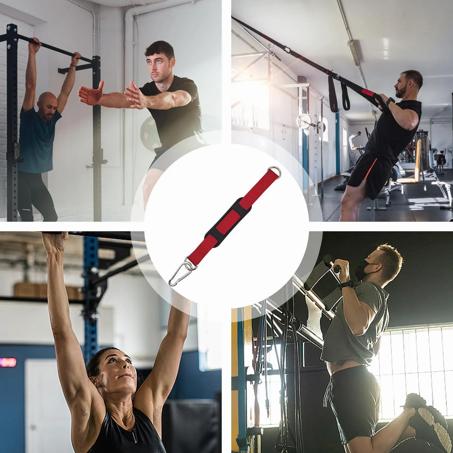 Pasek wieszak torb? treningow? do drzewa, wieszak worki do ?wicze? | Pasek wieszak podtrzymywacz w torbie bokserskim | si?ownia Fitness Gear Women M??czyzn