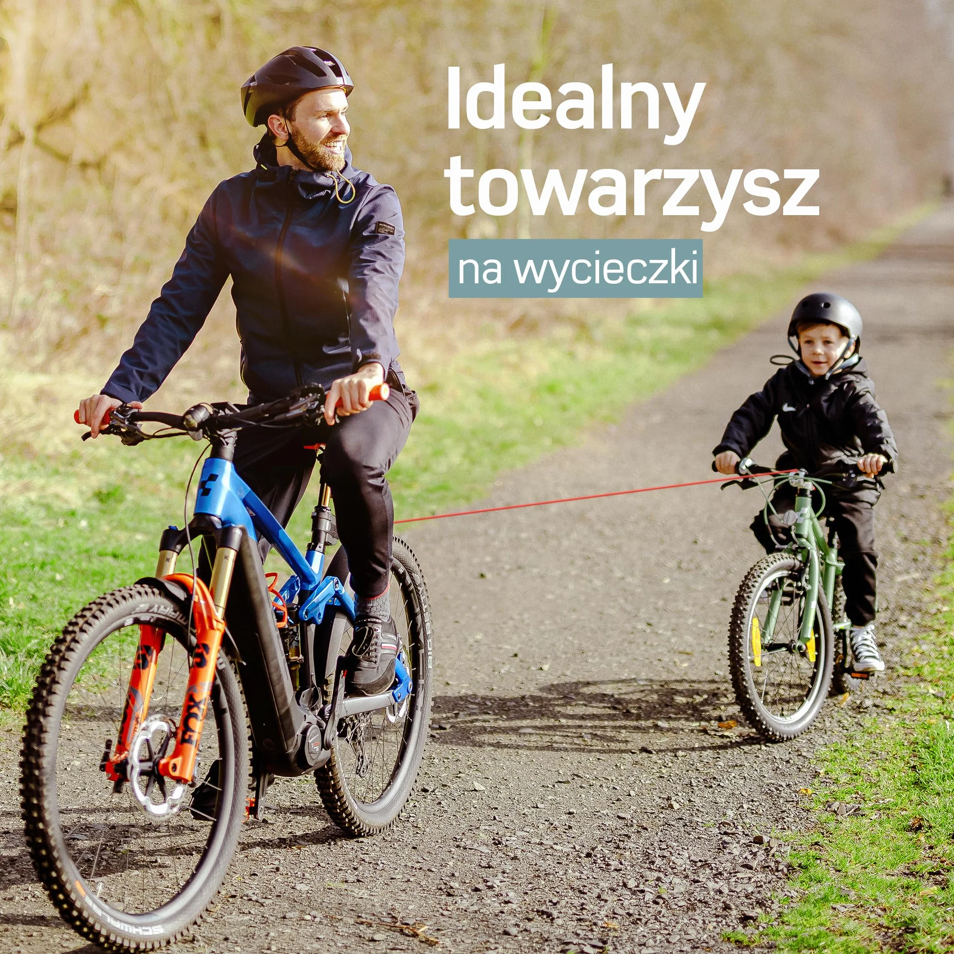 Borgen Lina holownicza do rowerów dla dzieci i dorosłych, Udźwig do 120 kg