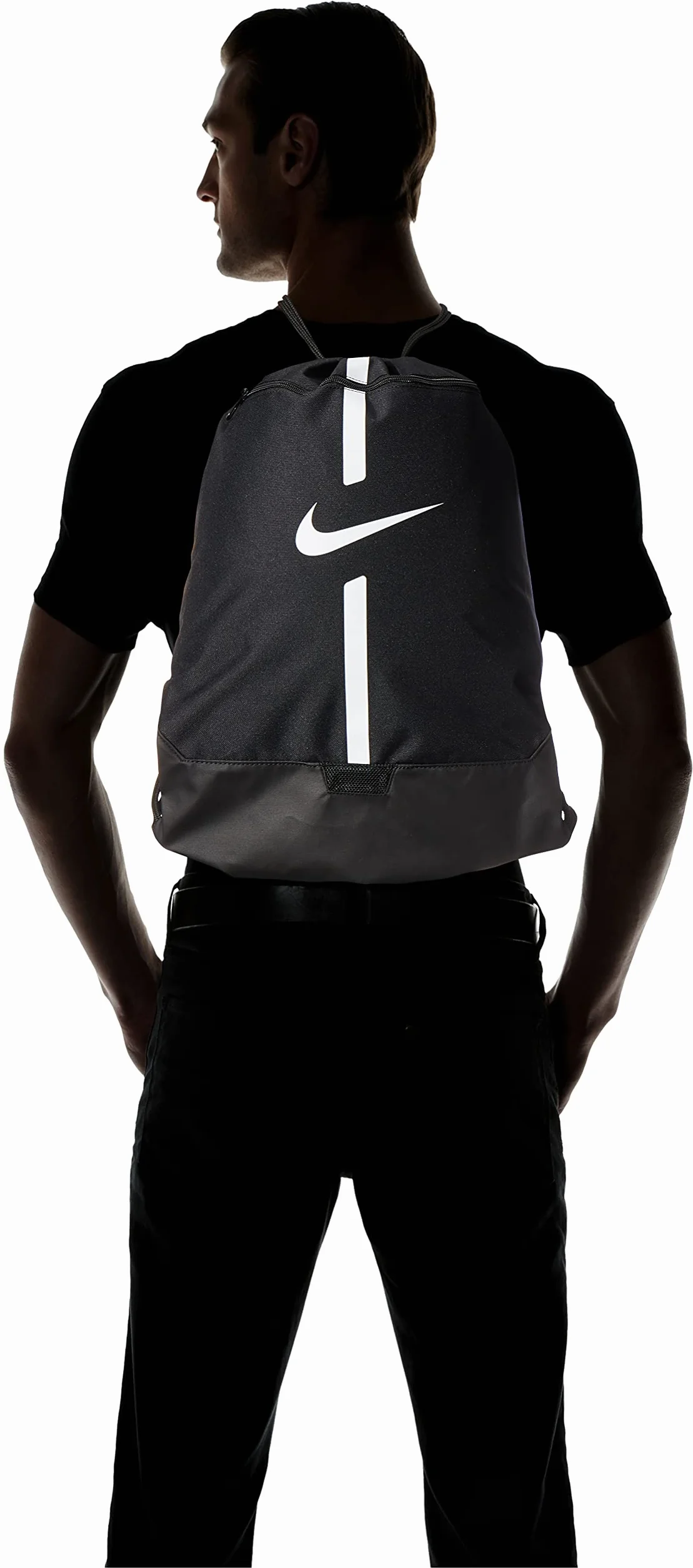 Nike Uniseks Acdmy Gmsk Torba na Siłownię, Czarny/Biały, 9L