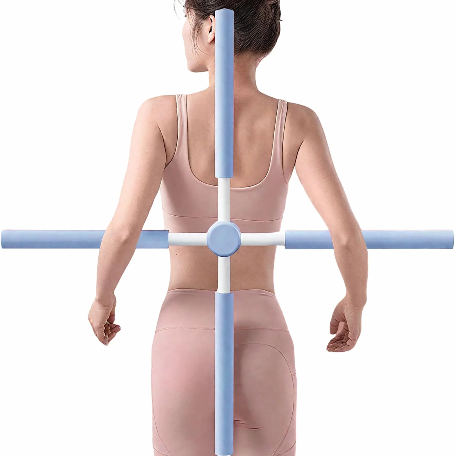 Kij Do Ćwiczeń Rozciągających | Obrotowy Kij Do Korekcji Pozycji | Korektor Pleców | Dla Młodzieży Dzieci Biuro Fitness Pilates Ćwiczenia W Domu