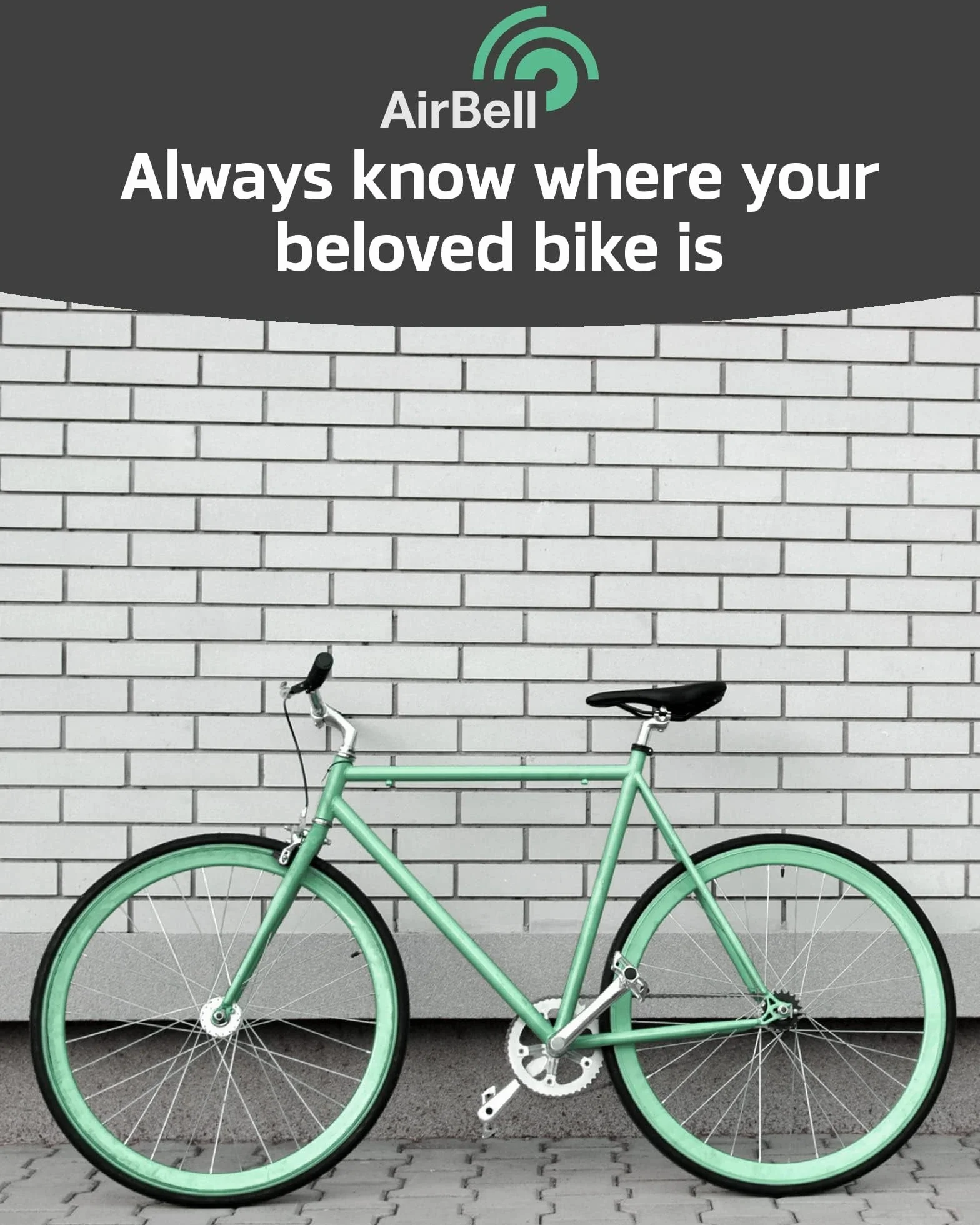 AirBell dzwonek rowerowy do Apple AirTag, zabezpieczenie przed kradzieżą Uchwyt ukryty w dzwonku - dzwonek działa, nadaje się do użycia w ruchu drogowym, w zestawie narzędzie
