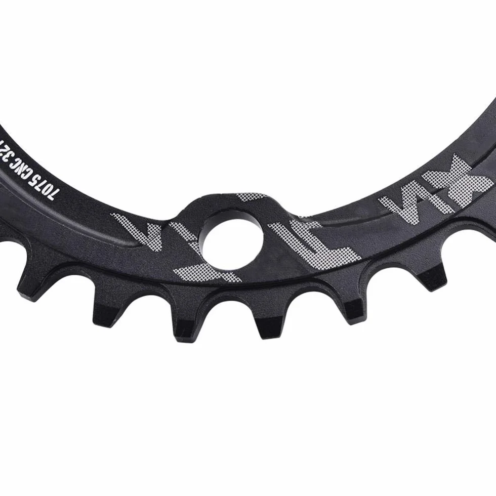 Alomejor Pojedynczy łańcuch rowerowy Pierścień 32T 34T 36T 38T 104 mm BCD pojedynczy pierścień łańcuchowy do większości rowerów szosowych BMX