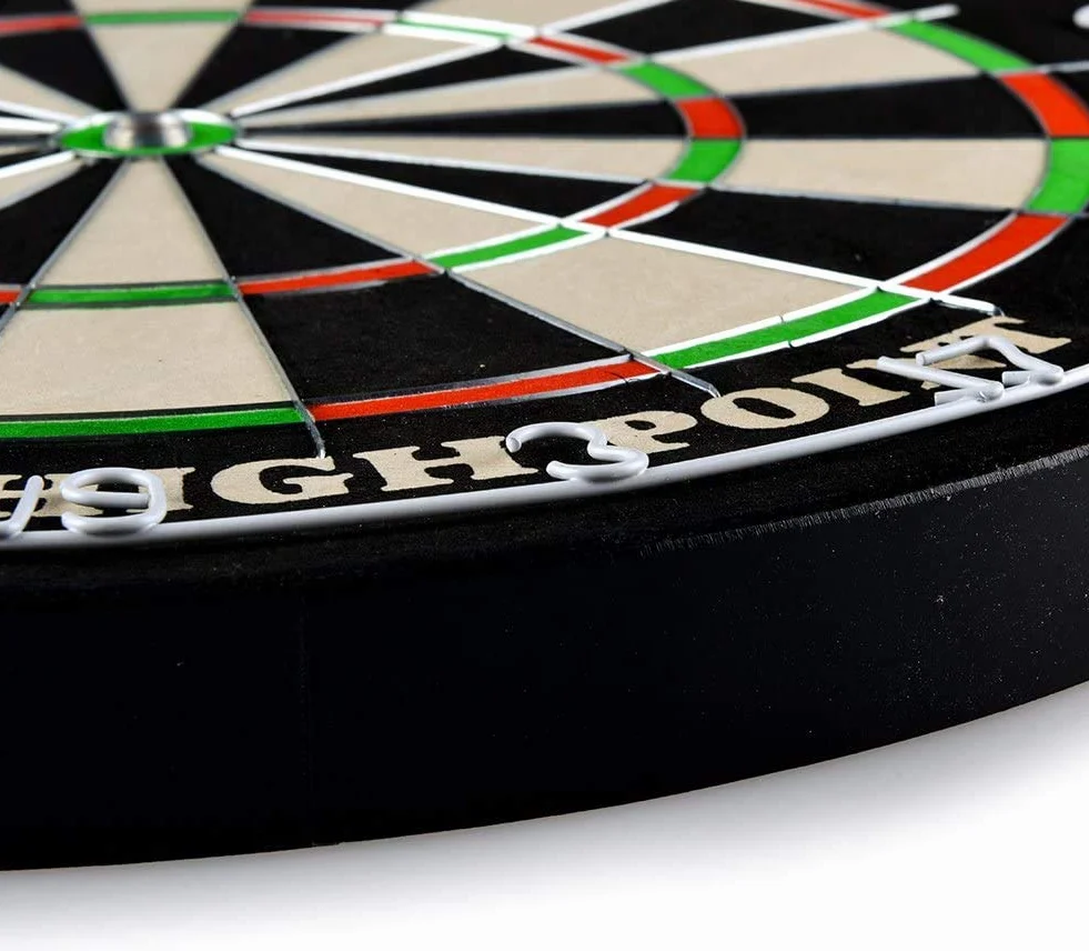 Tarcza do darta Bristle Dart stalowa wymiary turniejowe zestaw 6 metalowych grotów 12 lotek