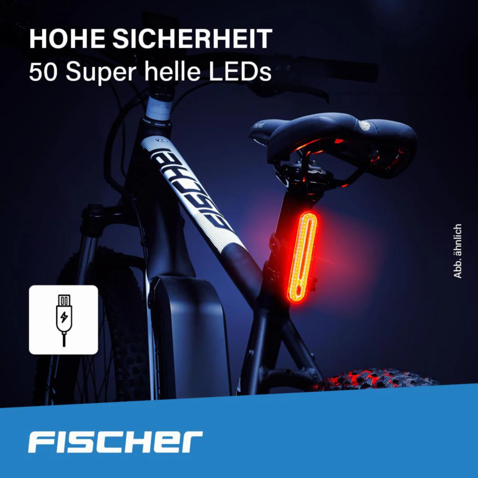 Fischer Tylne Oświetlenie Rowerowe, 1 Sztuka