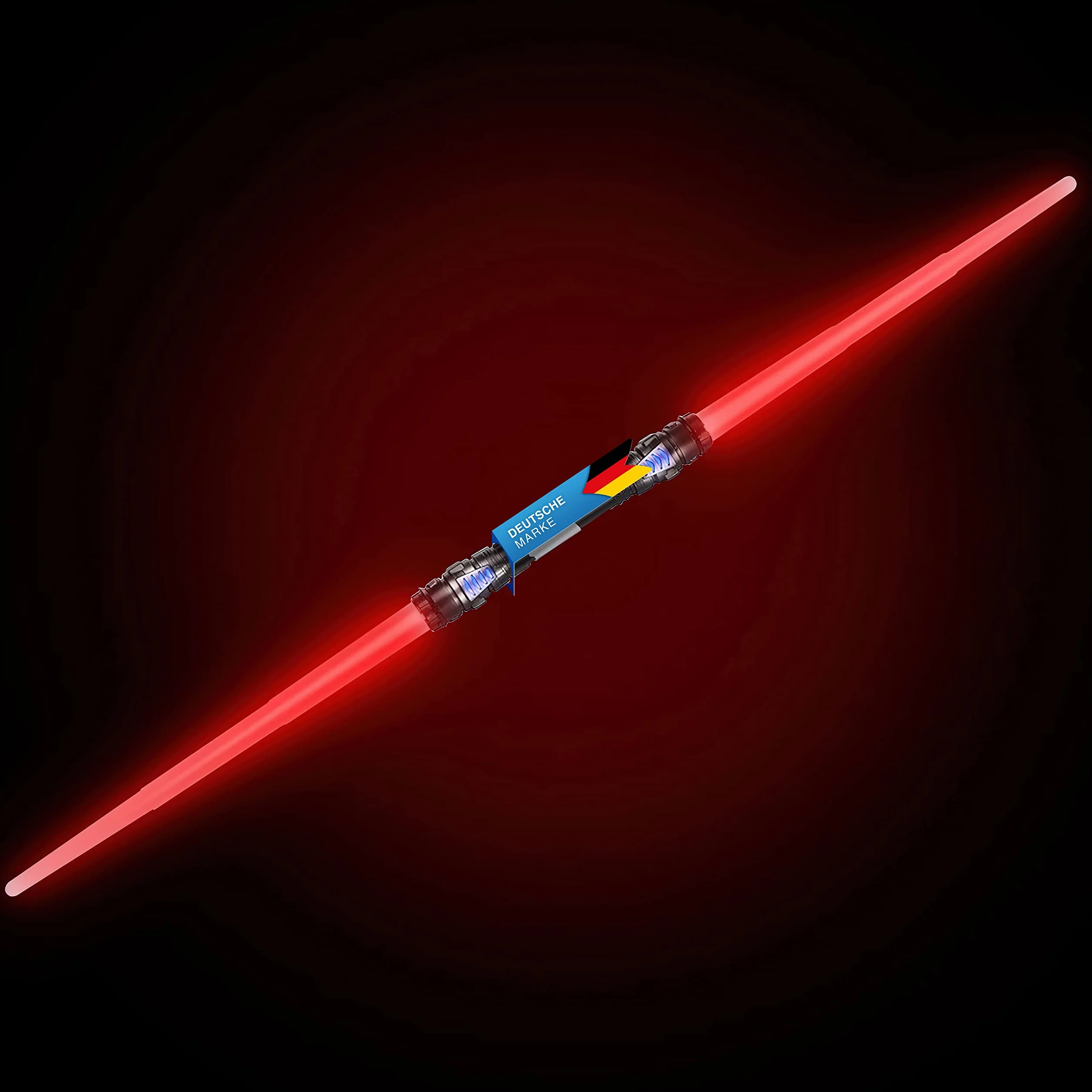 Miecz laserowy o podwójnym ostrzu Miecz laserowy 138 cm z oświetleniem i dźwiękiem (Czerwony)