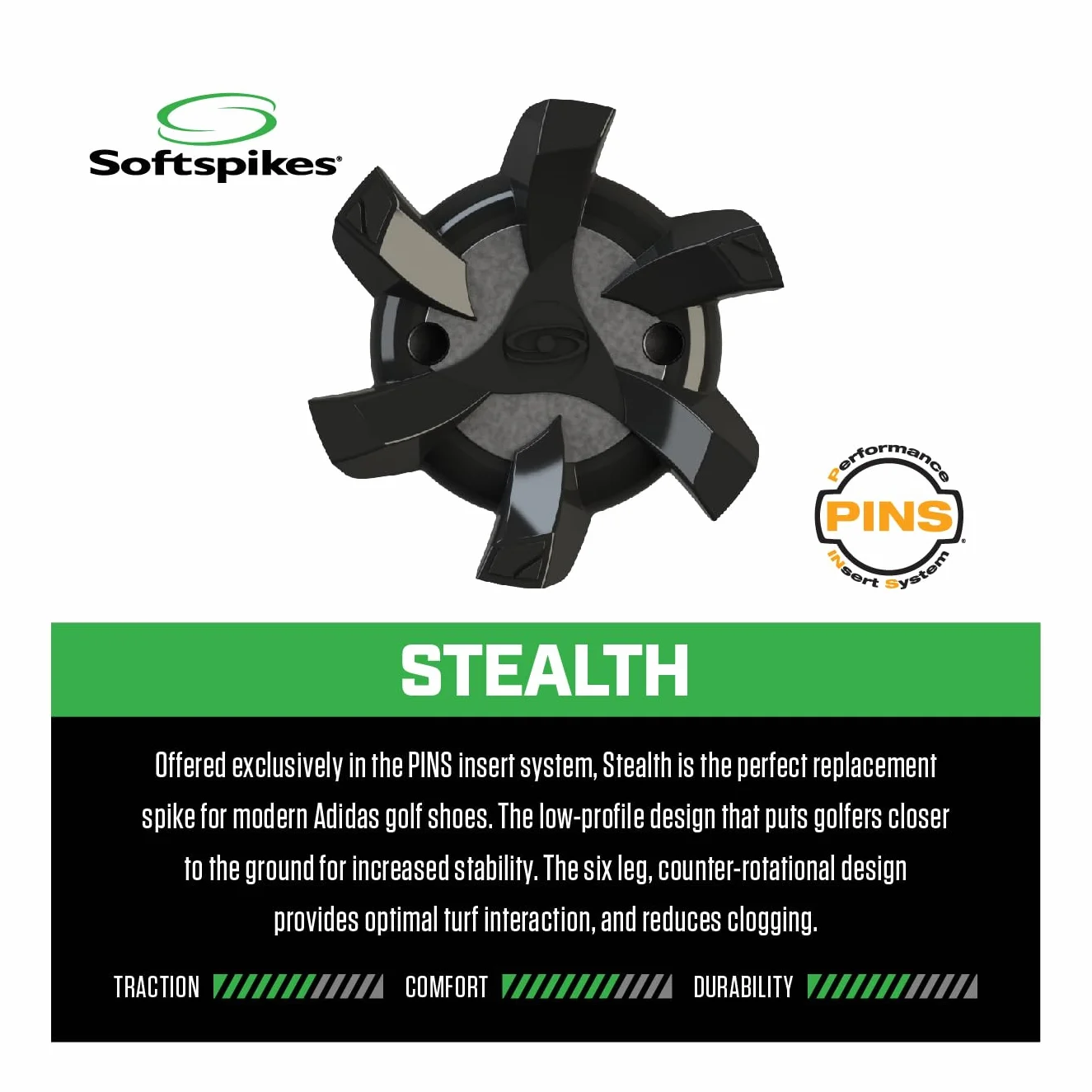 PrideSports Softspikes Ultimate Zestaw kolców, czarny/srebrny, rozmiar S