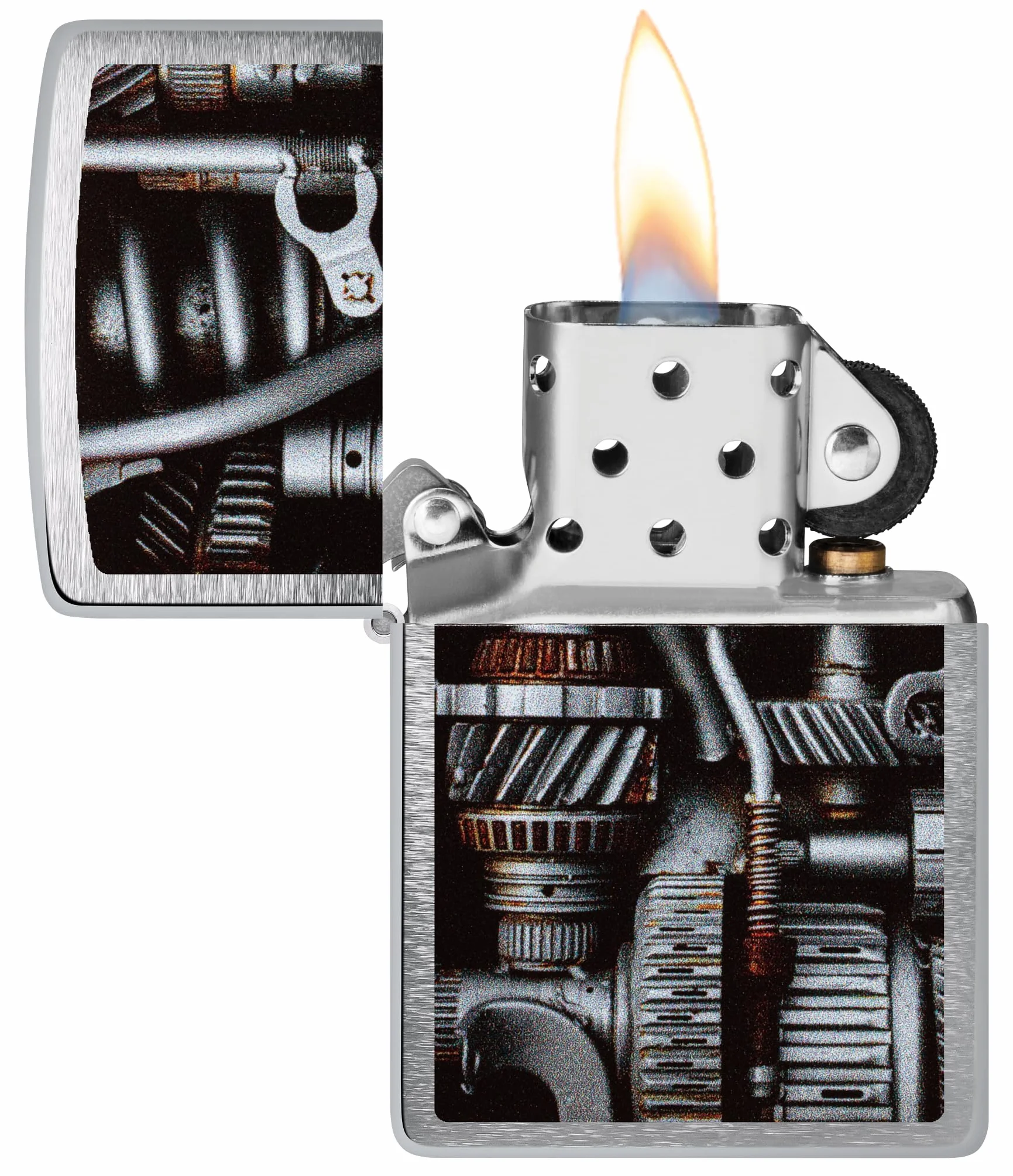 Zippo Zapalniczka Sztormowa Wielokrotnego Użytku Szczotkowany Chrom Brushed Chrome