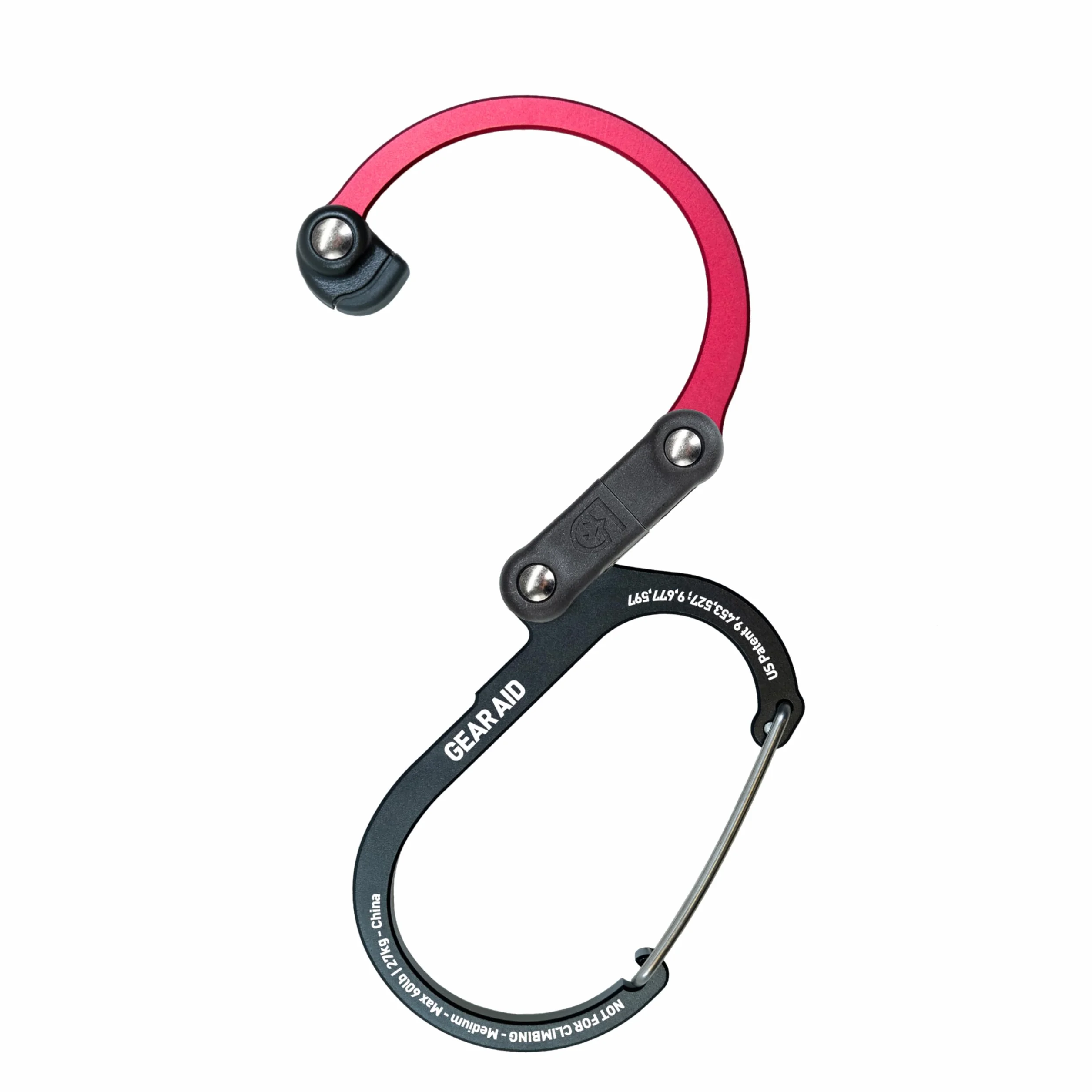 GEAR AID HEROCLIP obrotowy karabińczyk 360° haczyk średni na kemping