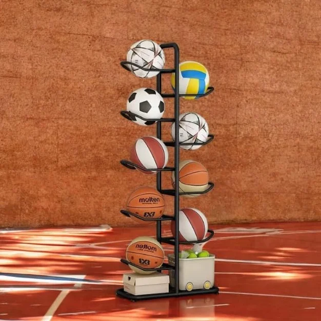 STOJAK NA 9 PIŁEK PRZECHOWYWANIE WIELOPOZIOMOWY ORGANIZER ART SPORT PIŁKI