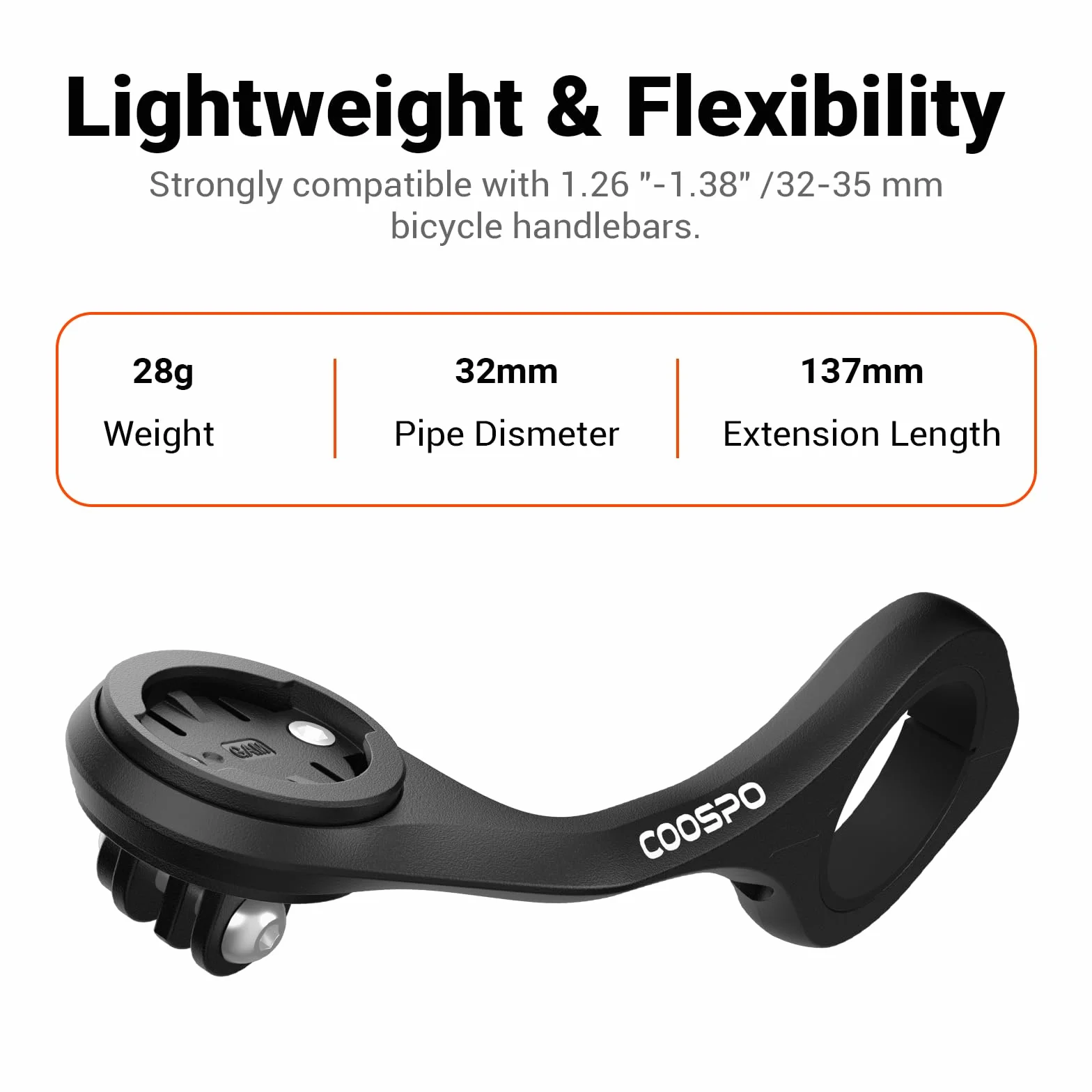 CooSpo Uchwyt do komputera rowerowego, uchwyt do komputera rowerowego Garmin Quick Release