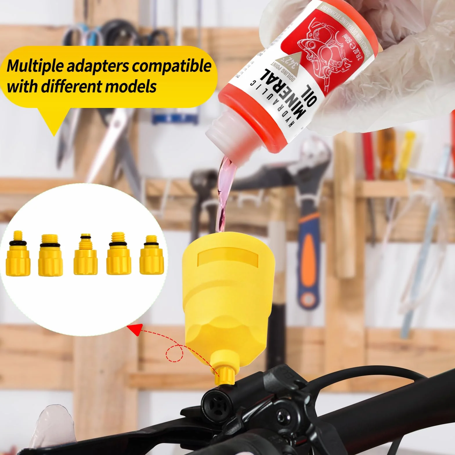 Zestaw do odpowietrzania hamulców hydraulicznych Shimano Magura Sram Tektro TRP 180 ml