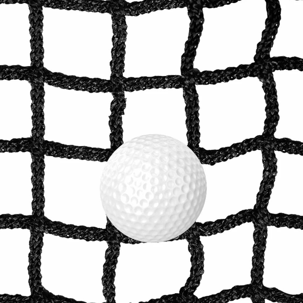 Aoneky Siatka Golfowa Duża - 3x3M/3x4,5M/3x6M/3x7,5M Siatka do Golfa Wewnątrz i na Zewnątrz, Lina Poliestrowa 3 mm, Siatka Barierowa do Treningu Golfa Baseball Softball Hokej, Czarny