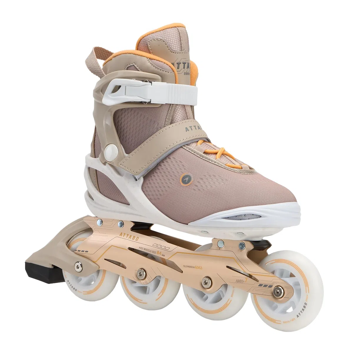 ATTABO Luna Women's Fitness Roller – kółka z poliuretanu 84 mm, łożyska ABEC-7, szyna aluminiowa, wentylowany trzonek, komfort i precyzja