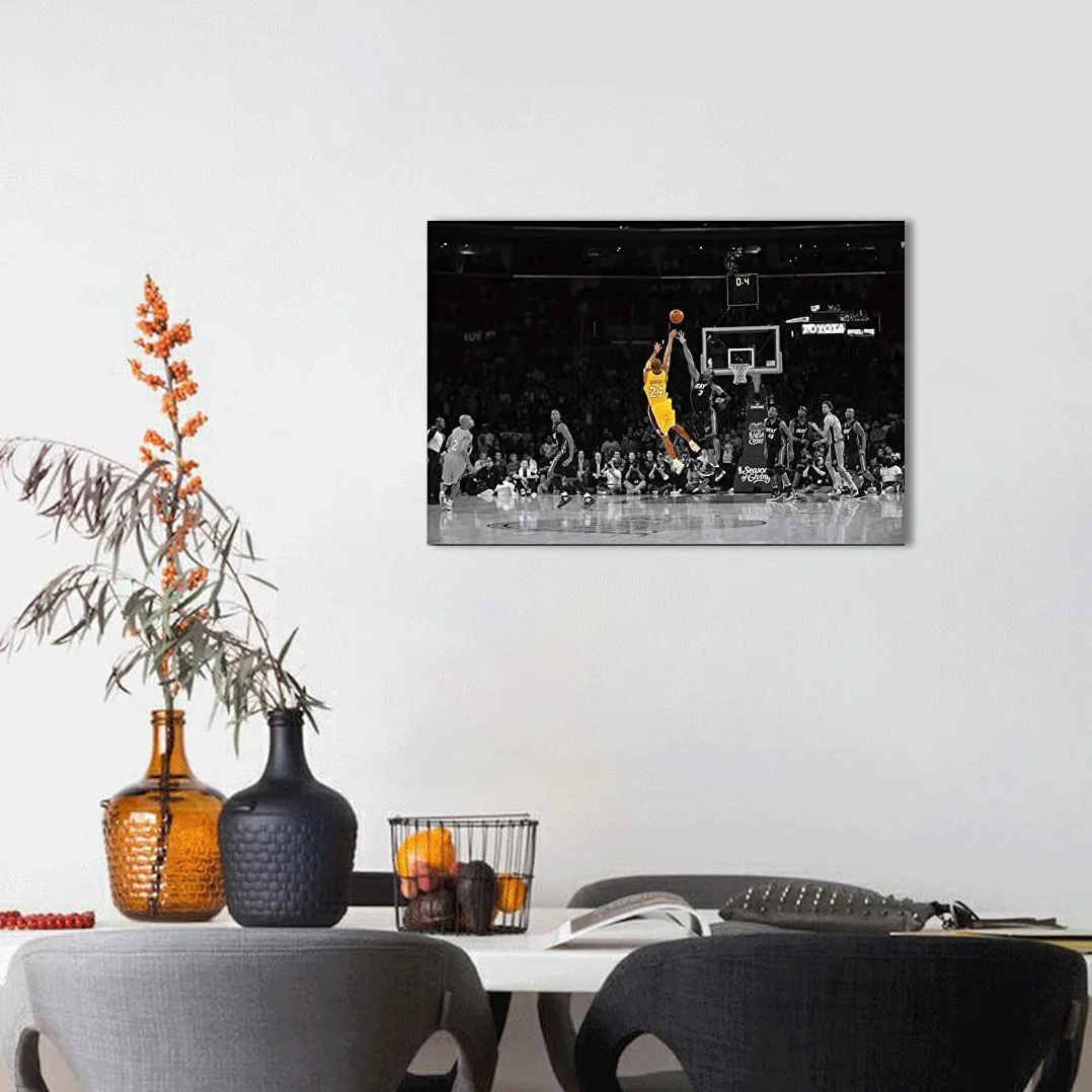 Kobe Bryant plakat Los Angeles Lakers płótno 60x90cm dekoracje ścienne