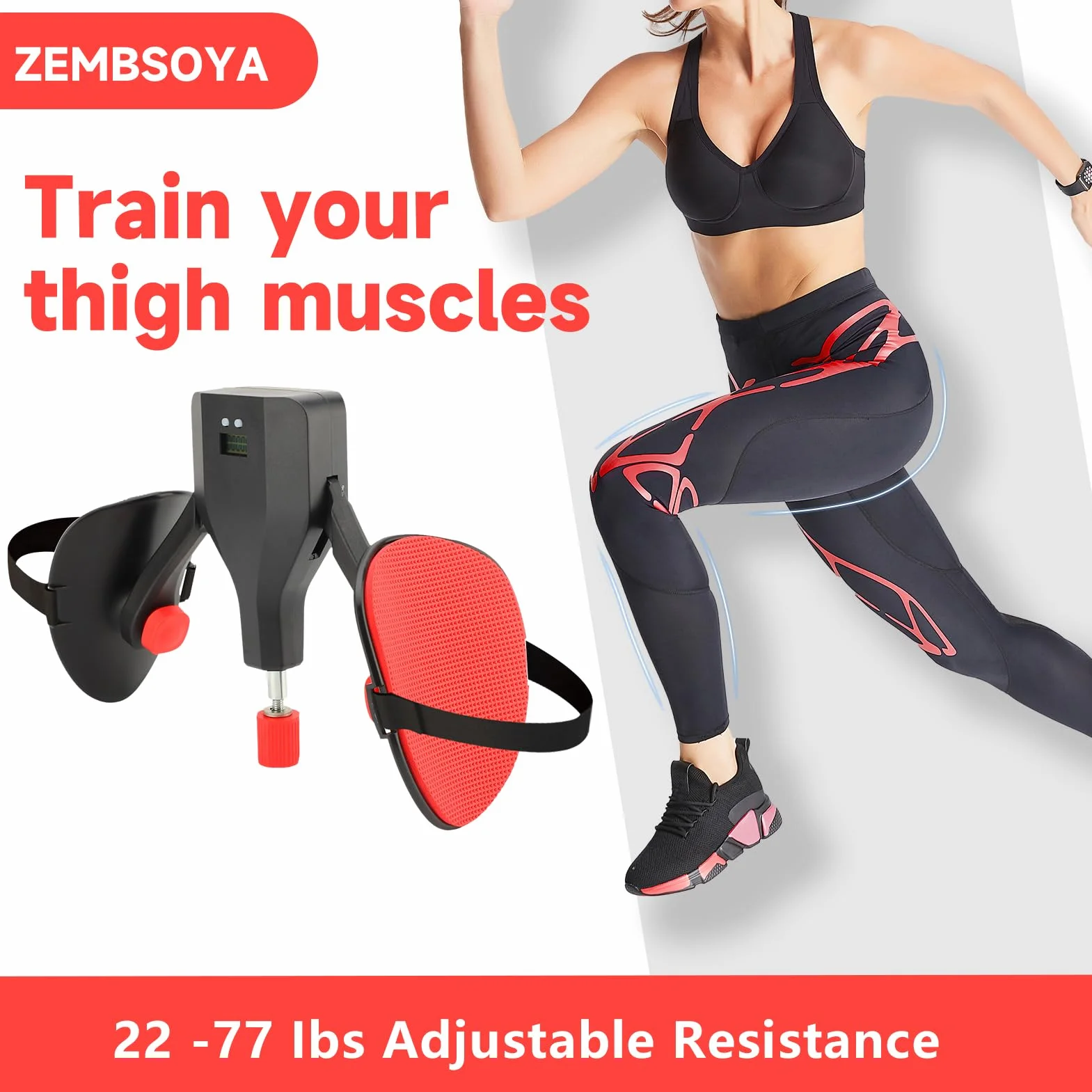 Trenażer nóg 35 kg, duży opór, dla mężczyzn i kobiet, do użytku w domu, na siłownię, na świeżym powietrzu