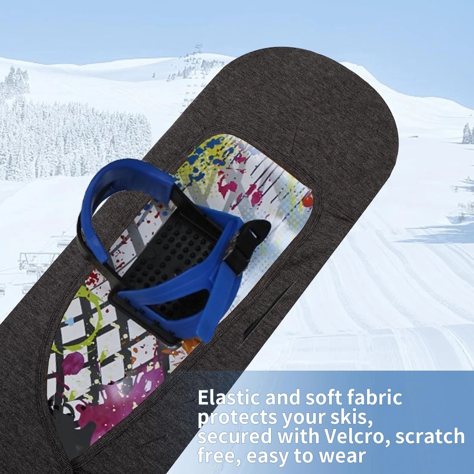 Pokrowiec ochronny na deskę snowboardową rozciągliwy materiał
