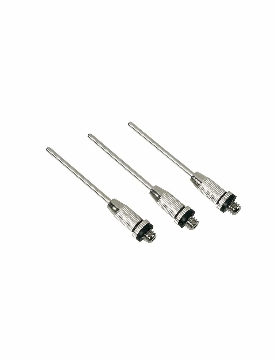 Erima igły do zaworu 3 szt. srebrny aluminiowy