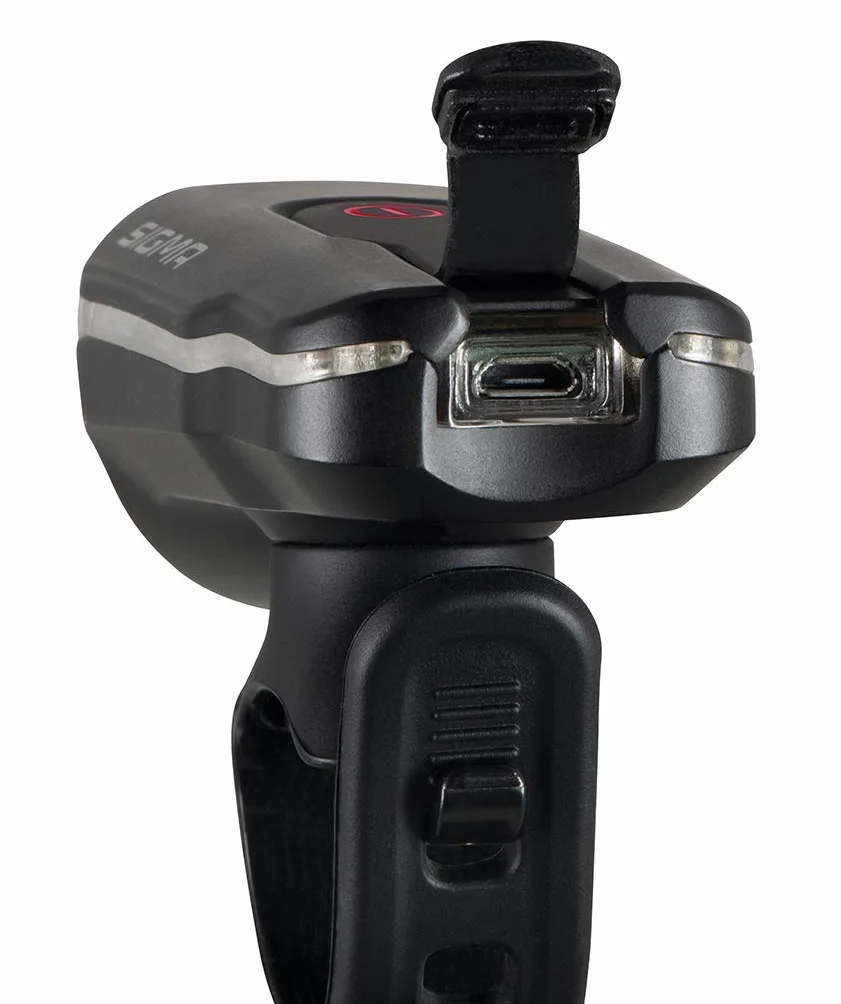 SIGMA Aura 60 USB | przednia lampka rowerowa o mocy 60 LUX | przednia lampka zasilana bateryjnie | 3 tryby świecenia | przednia lampka odporna na warunki atmosferyczne i ładowalna