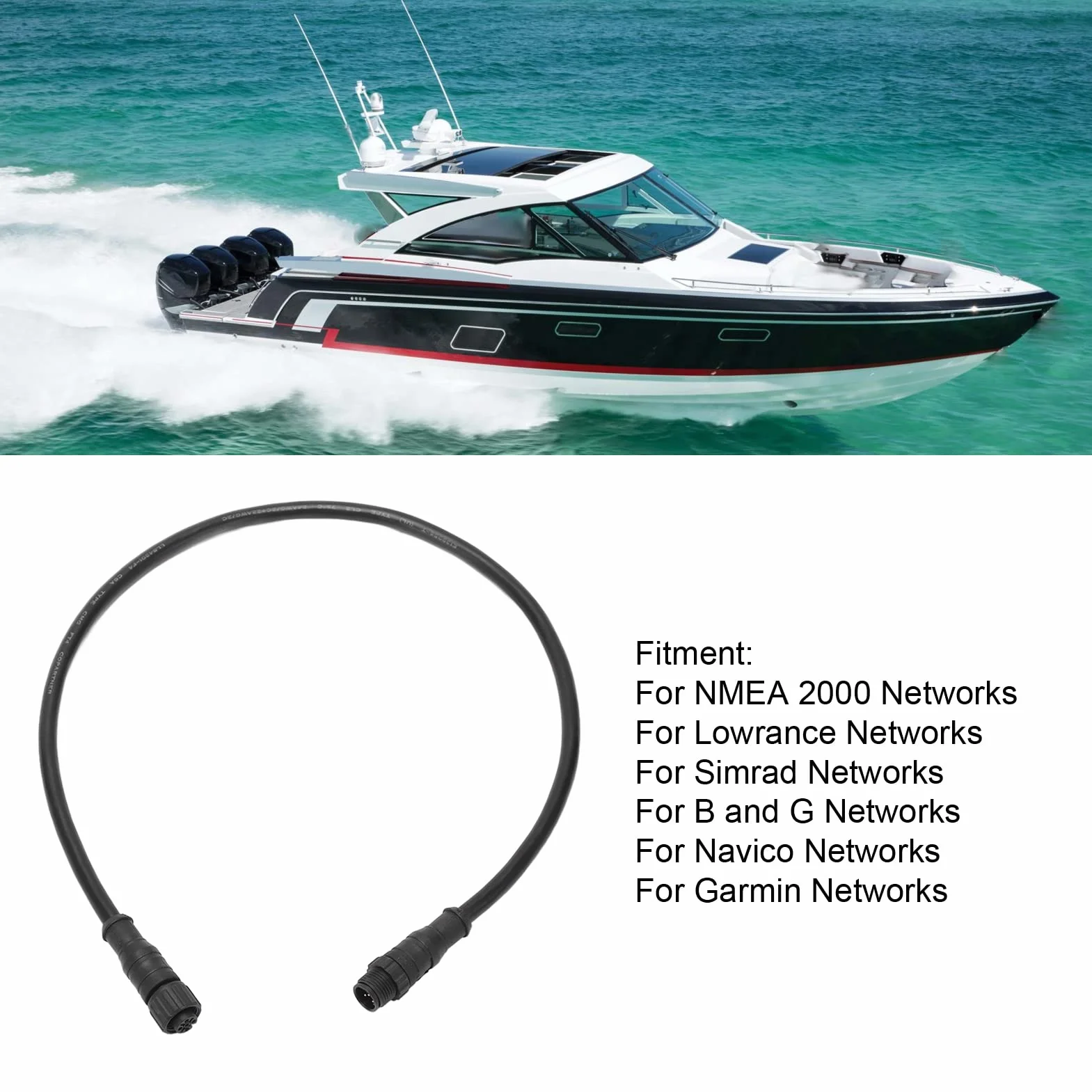 Kabel NMEA2000 do sieci Lowrance IP67 wodoodporny