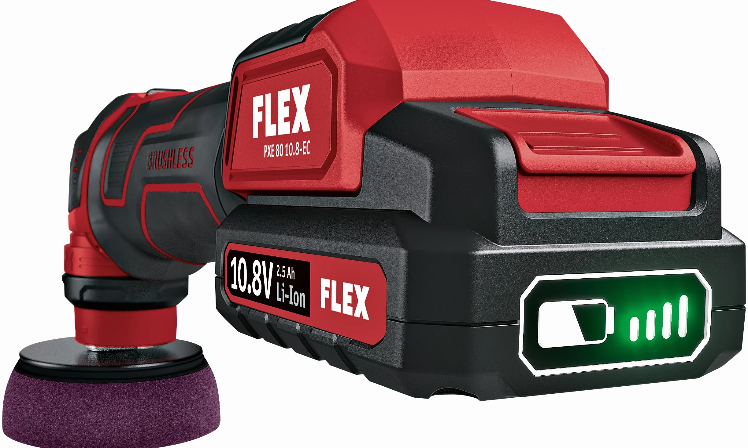 FLEX Akumulatorowa maszyna do polerowania PXE 80 12-EC 2.5 SET 12V 2,5Ah