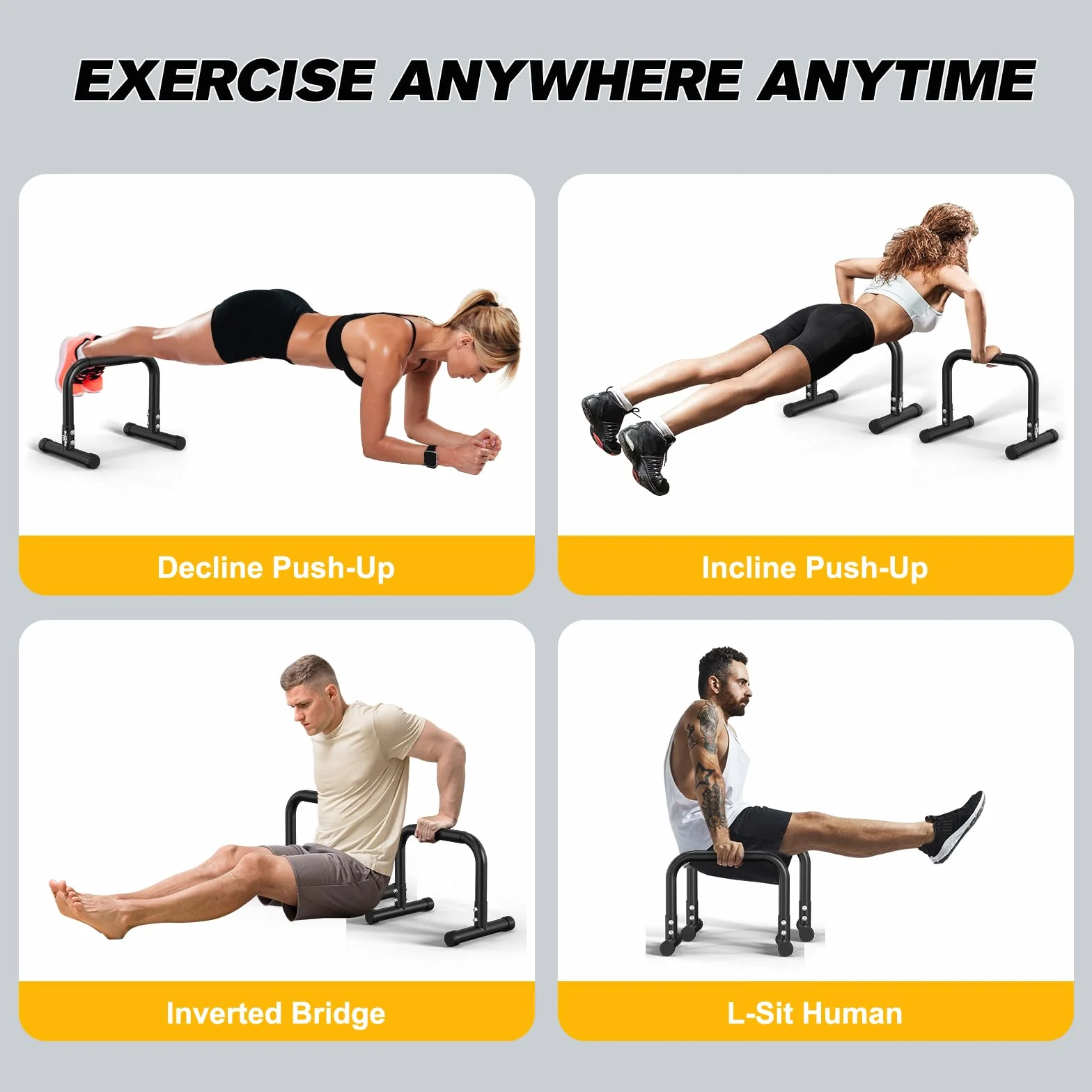 RELIFE Dip Station Dip Bar Regulowana Wysokość Fitness Siłownia Ćwiczenia Calisthenics Equipment