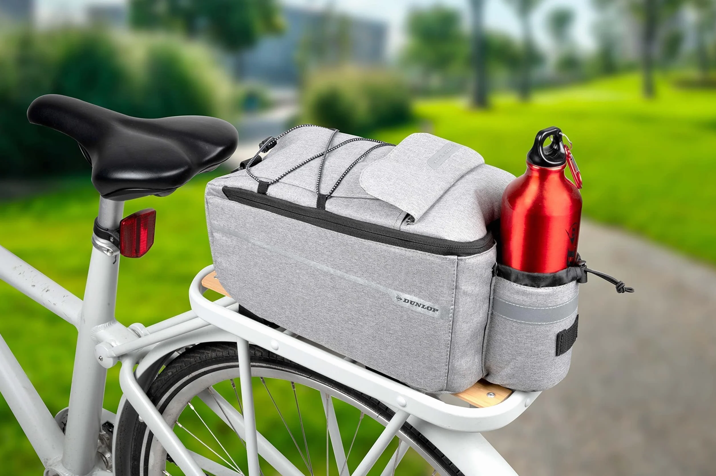 Motorola Dunlop torba rowerowa do pokoju dziecięcego, 7 l, torba chłodząca na rzepy z dodatkowymi przegródkami do przechowywania i uchwytem na butelkę, izolowana warstwa wewnętrzna, pasek na ramię,