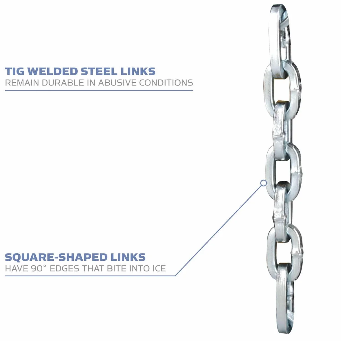 YAKTRAX Łańcuchy Heavy Duty Trakcja do wędrówek Cleats, Durable TIG Welded Links, czarne