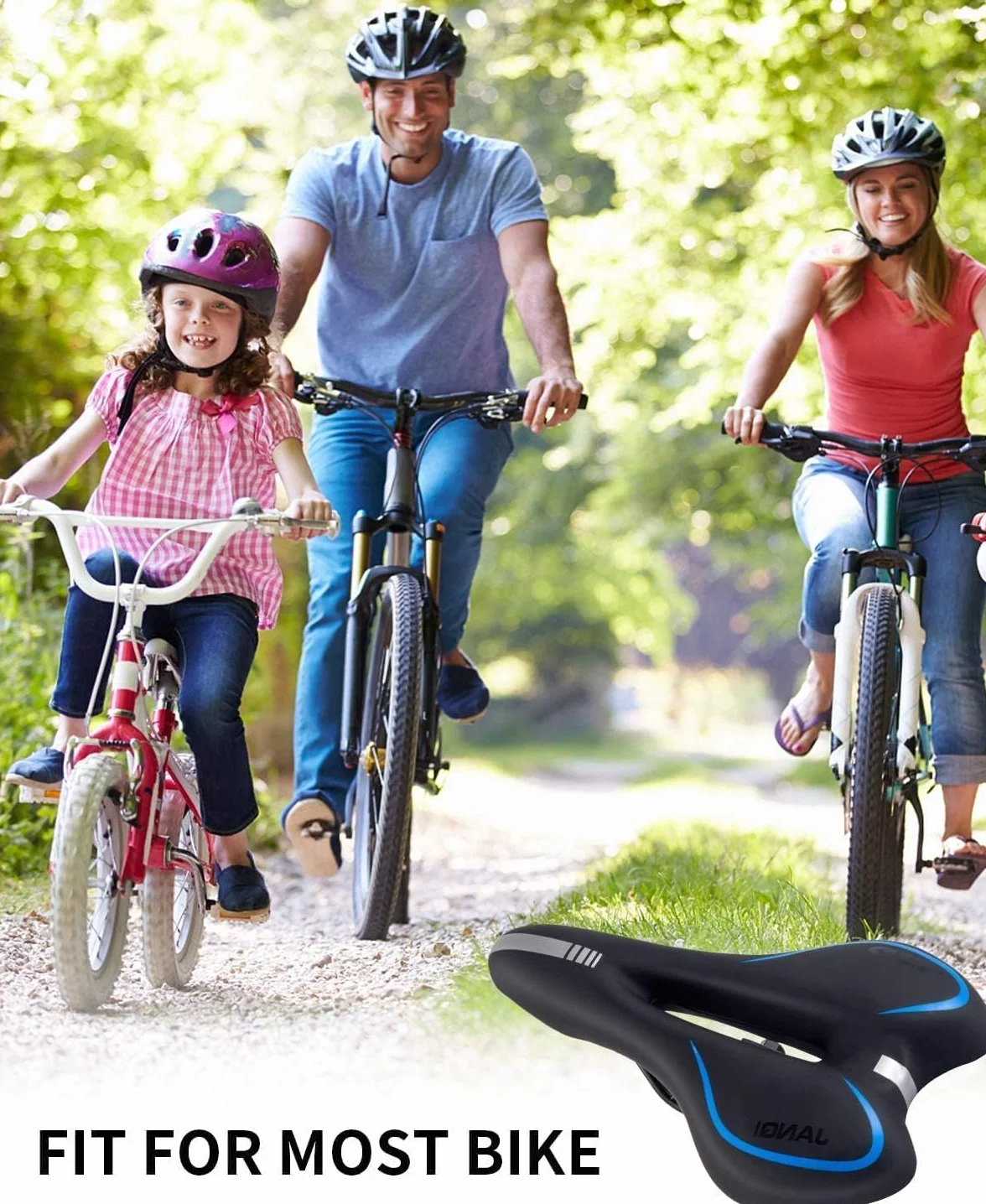 MSDADA Żelowe Siodełko Rowerowe Wodoodporne Miękkie do Roweru Szosowego Cruisera Górskiego