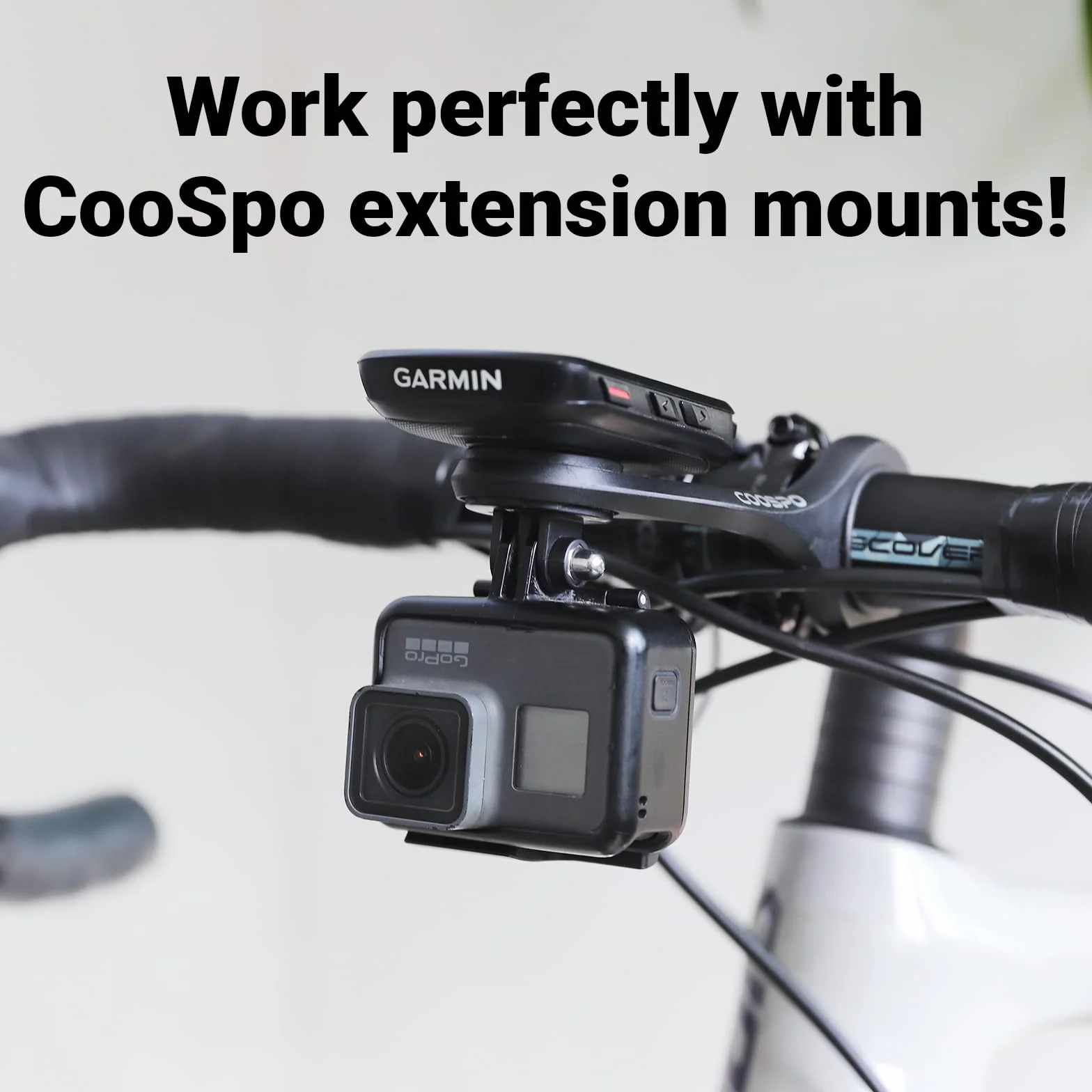 CooSpo Uchwyt do komputera rowerowego, uchwyt do komputera rowerowego Garmin Quick Release