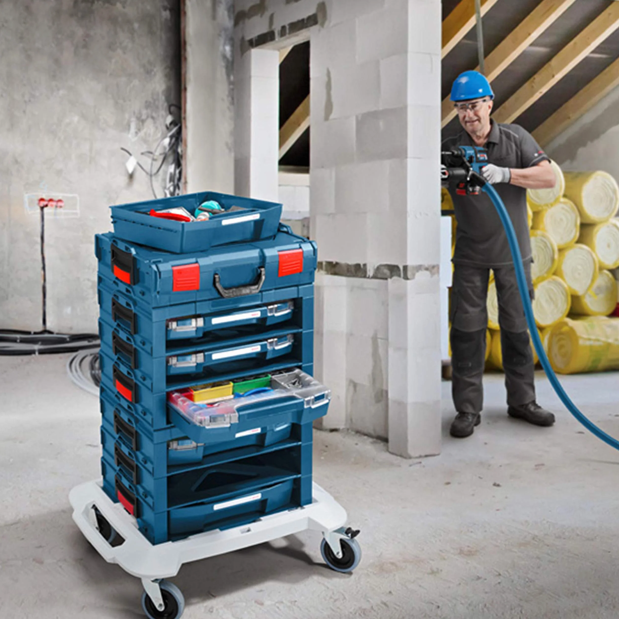 Bosch Professional podstawa mobilna do L-BOXX 100 kg tworzywo ABS
