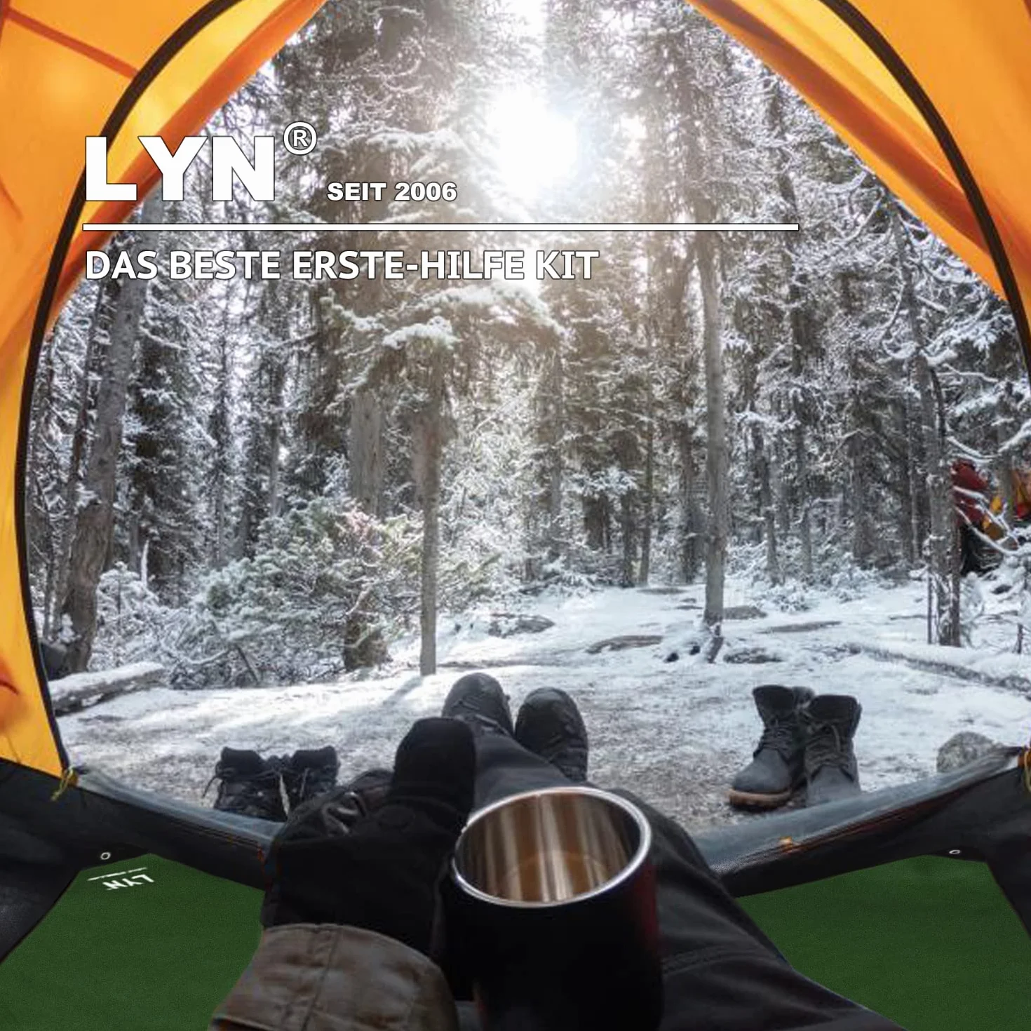 Koc survivalowy LYN odblaskowy izolowany na podczerwień